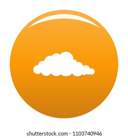 Nebulosity icon. Simple illustration of nebulosity vector icon for any design orange