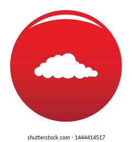 Nebulosity icon. Simple illustration of nebulosity vector icon for any design red