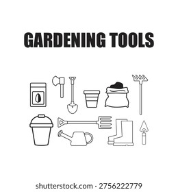 Necessary items to do gardening.