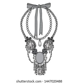 Neck accessory vector design illustration
