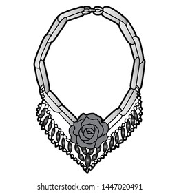 Neck accessory vector design illustration