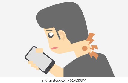 Neck ache because smart phone