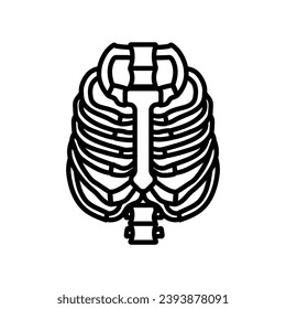 Neck Bone icon in vector. Logotype