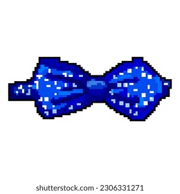 neck bow tie game pixel art retro vector. bit neck bow tie. old vintage illustration