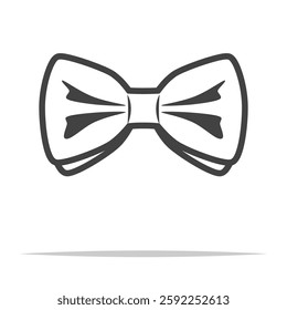 Neck bow tie icon transparent vector isolated