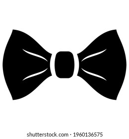 Neck bowtie vector icon isolated on white background