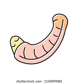 Nacken-Hühnerfarbe Symbol Vektorgrafik. Hühnerschild. einzelne Symbolillustration