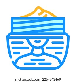 neck cream product color icon vector. neck cream product sign. isolated symbol illustration