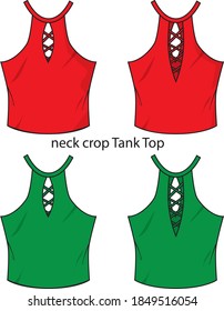 Nackenkultur Tank Obere Vektorvorlage