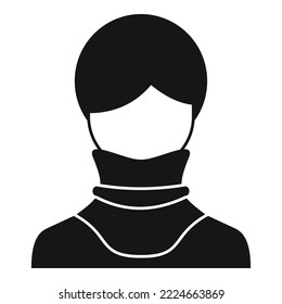Neck damage icon simple vector. Bandage accident. Skin treatment