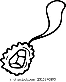 Decoration Doodle-Vektorgrafik des Nackens