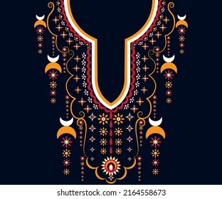 Neck design geometric traditional floral necklace Embroidery Design For Fashion Ethnic Pattern Neck Aztec Design Ethnic Neck African Indian Scandinavian Mexican