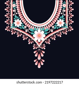 neck design geometric traditional floral necklace Embroidery Design For Fashion Ethnic Pattern Neck Aztec Design Ethnic Neck African Indian Scandinavian Mexican
