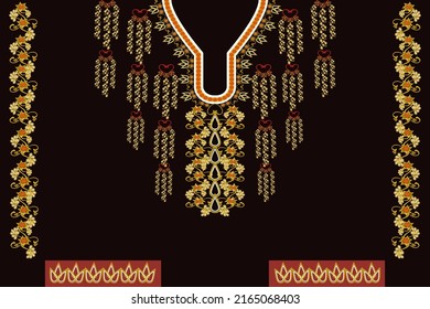 Neck desings Ethnic oriental pattern traditional Floral necklace embroidery design for fashion ethnic pattern neck line aztec style design ethnic collar African indian scandinavian mexican