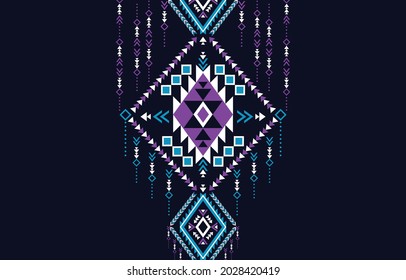 neck embroidery design, vector on the clothes in native style. geometric ethnic oriental pattern traditional. floral necklace embroidery design for fashion women. background,wrapping.