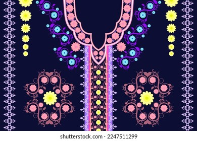 Neck embroidery oriental border patterns. Neck traditional oriental embroidery designs. Design for neck wear, neckline, necklace, men and women fashion, fabric, clothing, collar shirt, textile, decor