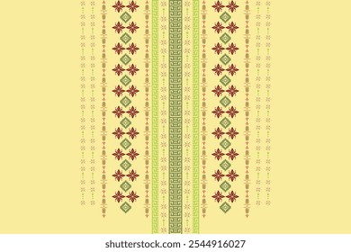 Neck embroidery textile element ethnic geometric oriental traditional neck pattern. Native decorative design for fabric, clothing, ornament, necklace, necklace, border decor, fashion, background