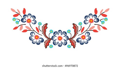 Floral Border Print Vector Stock Vector (Royalty Free) 303968006 ...