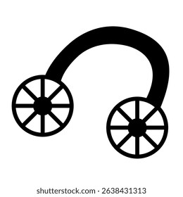 Neck fan with dual cooling fans icon