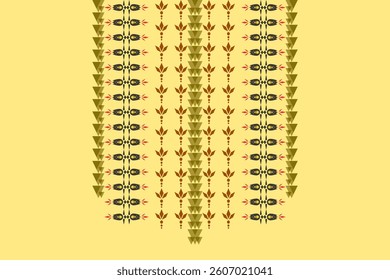 Neck geometric abstract Aztec oriental embroidery traditional border pattern. Native geometry neck decorative design for fashion, texture, element, neckline, textile, fabric, clothing, printing