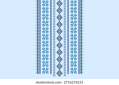Cuello geométrico abstracto azteca oriental bordado patrón de frontera tradicional. Diseño decorativo del cuello de la geometría nativa para la moda, textura, elemento, escote, materia textil, tela, ropa, impresión