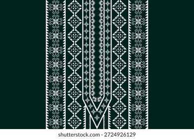 Pescoço abstrato geométrico asteca bordado oriental padrão de borda tradicional. Geometria nativa pescoço design decorativo para moda, textura, elemento, decote, têxtil, tecido, roupas, impressão