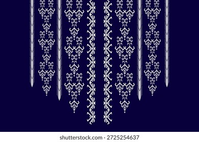 Pescoço abstrato geométrico asteca bordado oriental padrão de borda tradicional. Geometria nativa pescoço design decorativo para moda, textura, elemento, decote, têxtil, tecido, roupas, impressão