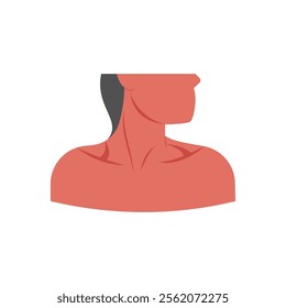 Neck, Human Body Part Illustration