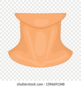 Neck Icon. Cartoon Illustration Of Neck Vector Icon For Web Design