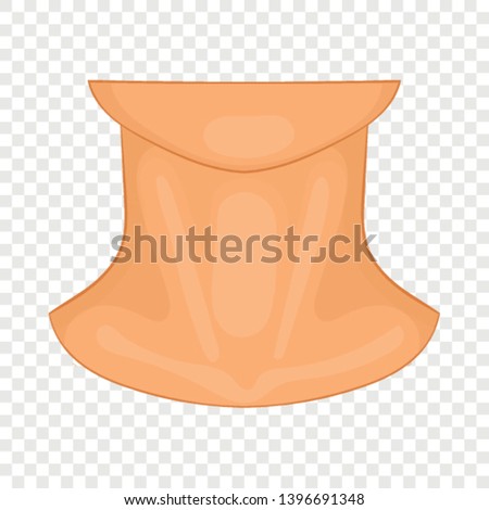 Neck icon. Cartoon illustration of neck vector icon for web design