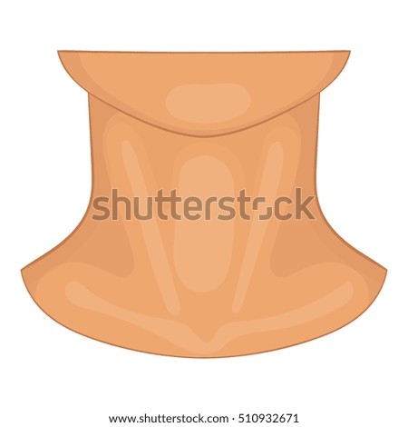 Neck icon. Cartoon illustration of neck vector icon for web design