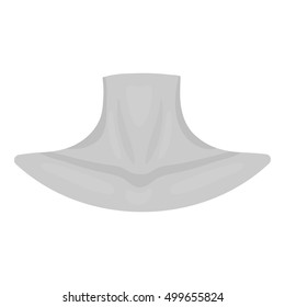 Neck Icon Monochrome Style Isolated On Stock Vector (Royalty Free ...