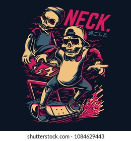 Neck inc Illustration