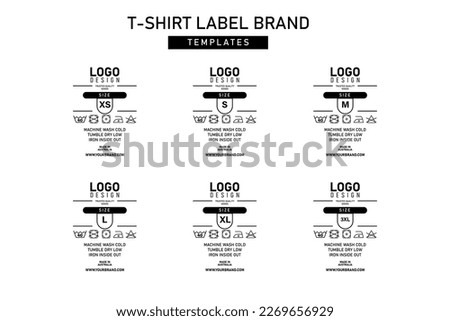 neck label tag template concept vector design details