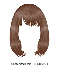 
Neck Length Hairs With Fringes On Forehead Denoting Long Shag Haircut 
