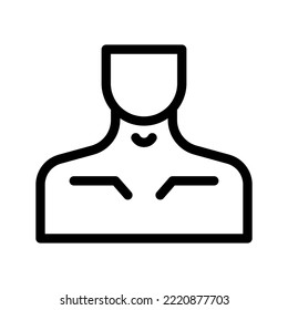 neck line icon illustration vector graphic

