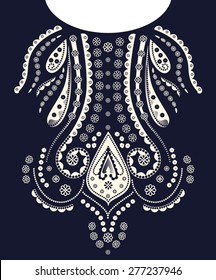neck line print