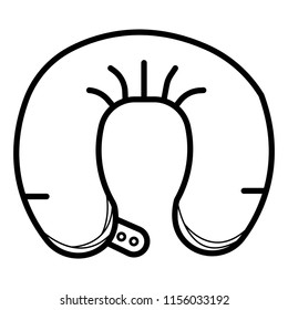 Neck Pillow Glyph Icon