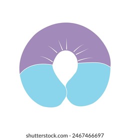 neck pillow icon design vector illustration 