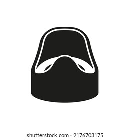 Neck pillow icon. Vector. Flat design.