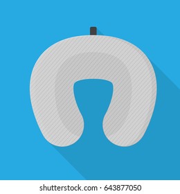 Neck Pillow Vector Flat Design.