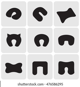 Neck pillows icons