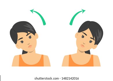 Neck Exercise Stock Illustrations, Images & Vectors | Shutterstock