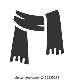Neck Scarf Icon, Vector Graphics