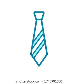 neck tie - fashion icon vector design template