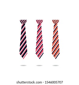 Neck tie flat design. vector illustration 