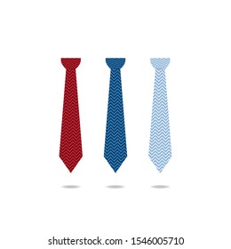 Neck tie flat design. vector illustration 