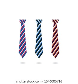 Neck tie flat design. vector illustration 