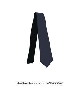 Neck tie flat design. vector illustration