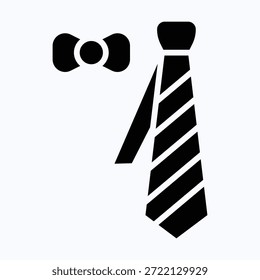 Plantilla de diseño de Vector de icono de corbata, 